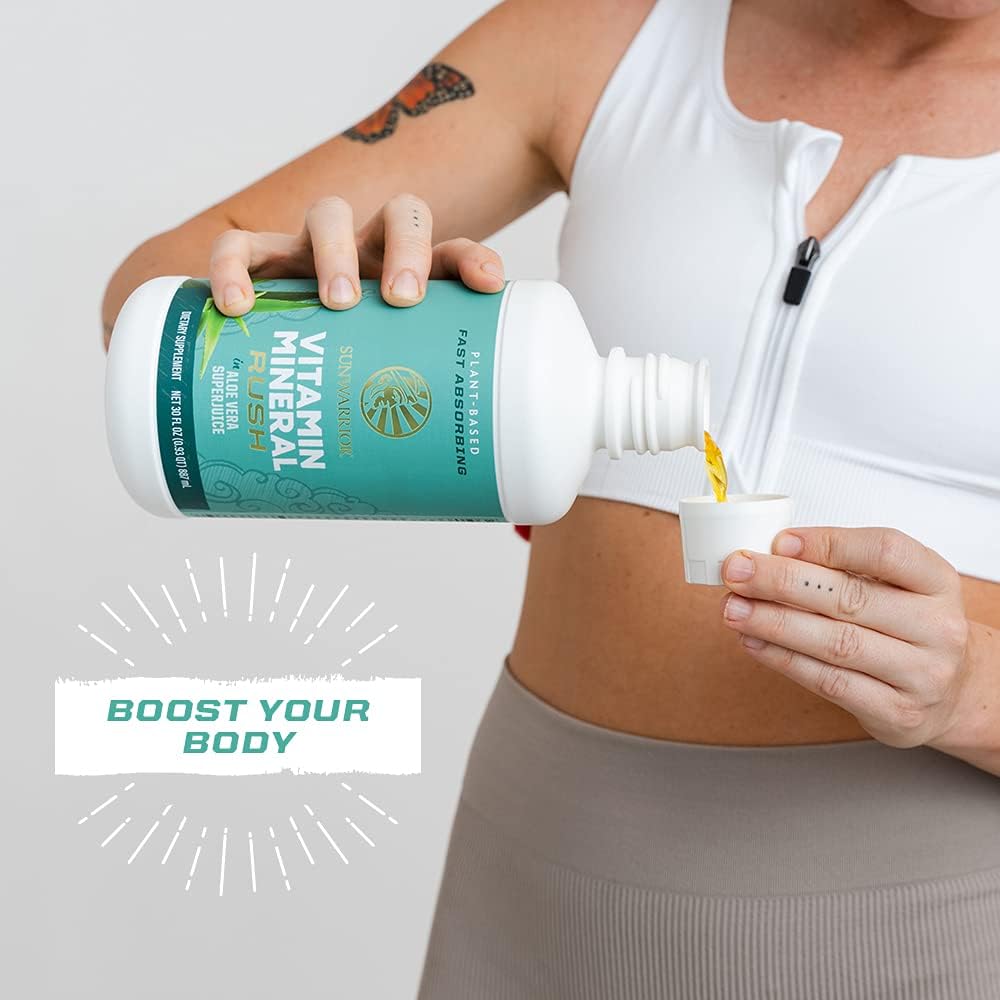 Sunwarrior Multivitamínico Líquido Vegano con Aloe Vera, 887 ml