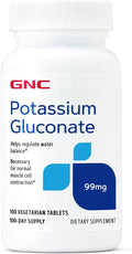 GNC Gluconato de Potasio 99 mg, 100 Comprimidos