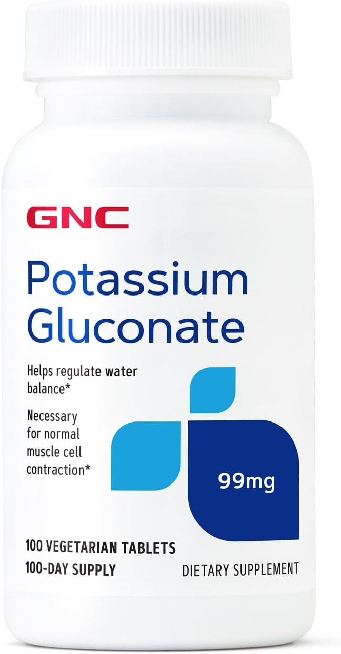 GNC Gluconato de Potasio 99 mg, 100 Comprimidos