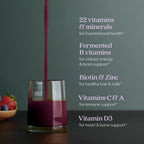 New Chapter Multivitamínico Líquido con Minerales - 22 Vitaminas Esenciales - Sabor a Bayas Mixtas - 887 ml (30 oz)