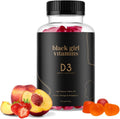 Black Girl Vitamins - Gomitas de Vitamina D3, 2000 IU (50 mcg), Apoyo Inmunológico, Energía y Huesos, Sin Gluten