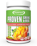 Gaspari Nutrition Greens and Reds: Polvo de Superalimentos Orgánicos con Probióticos y Fibra, 30 Porciones (Sabor Mango Splash)