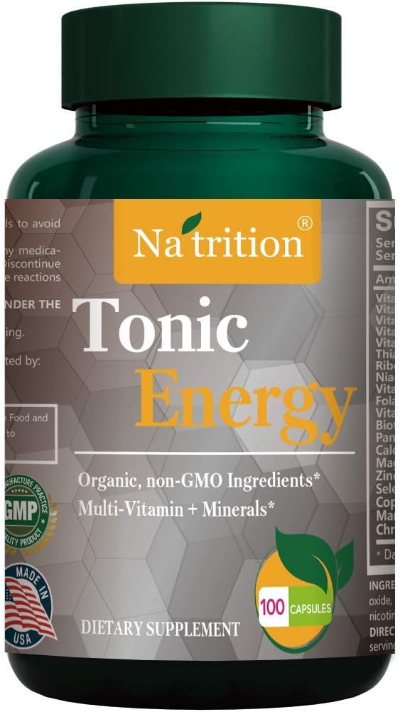 Na'trition Tonic Energy MultiVitamin Capsules – 100 Cápsulas Veganas