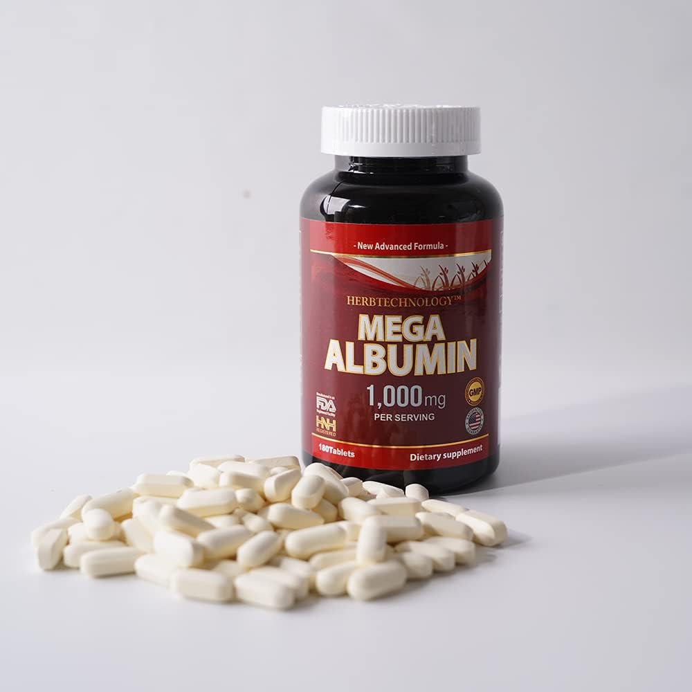 Dr.K&C Mega Albumin - Suplemento de Albúmina 1000mg (2x60 Comprimidos)