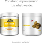 Pet Parents® Skin & Coat SoftSupps® Complemento para la piel y el pelo de perros con aceite de pescado Omega 3, vitamina E y biotina, 90 comprimidos masticables