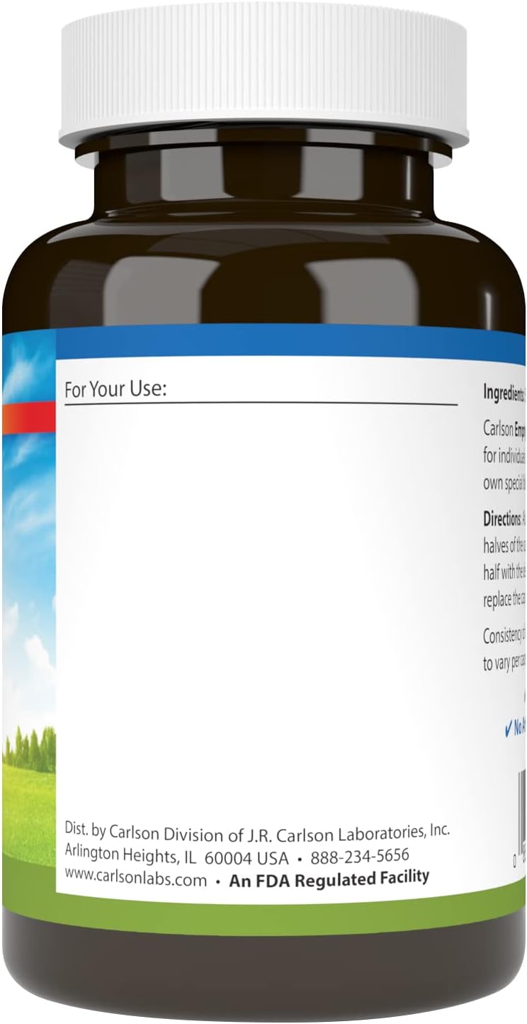 Empty Gelatin Capsules Size #0 - Carlson - 150 Capsules