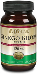 LIFETIME Ginkgo Biloba Extract 120mg, 60 Cápsulas