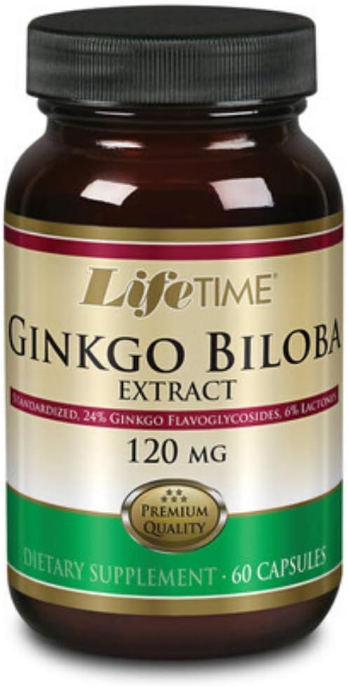 LIFETIME Ginkgo Biloba Extract 120mg, 60 Cápsulas