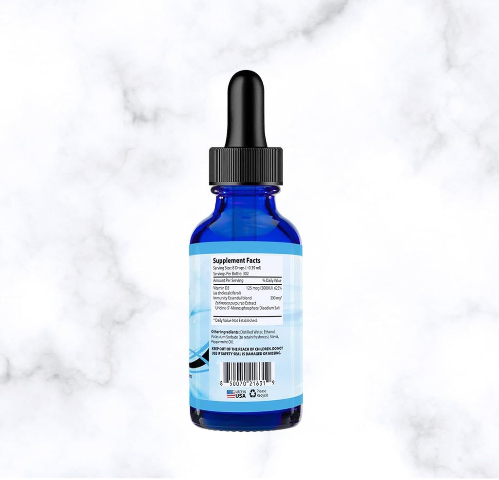 Vitadine, 343 mg, 118 ml Líquido, 302 Servicios, Hecho en EE.UU., Ingredientes Vegetales, Extracto de Equinácea, Vitamina D3, Sin Gluten