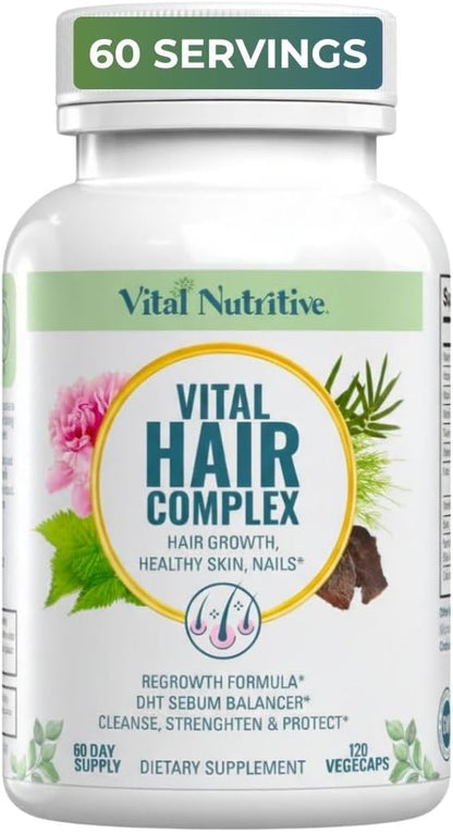 VITAL NUTRITIVE Vital Hair Complex – Biotina y Vitaminas B para Cabello, Piel y Uñas – Image 8