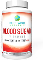 Best Earth Naturals Vitaminas para el Azúcar en Sangre, 60 Cápsulas