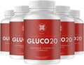 kivus Gluco20 - Cápsulas (5 Paquete, 300 Cápsulas)