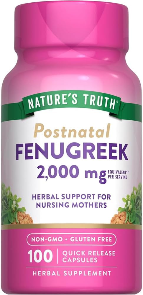 Nature's Truth Fenogreco 2000 mg, 100 Cápsulas