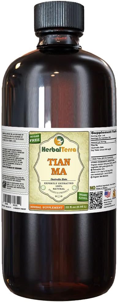 Tian Ma (Gastrodia elata) Tintura - Extracto Líquido Concentrado 4x120 ml