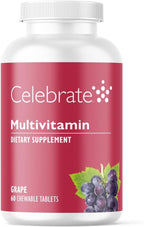 Celebrate Vitamins Multivitamínico Bariátrico Masticable Sin Hierro - 60 Comprimidos Sabor Uva