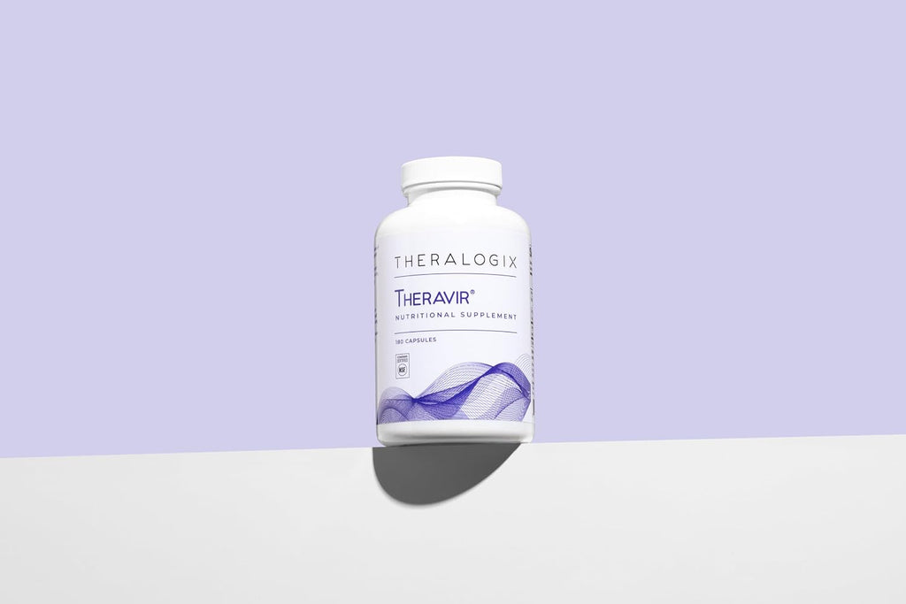 Theralogix Theravir Apoyo Inmunitario - 180 Cápsulas (90 Días) con Vitamina D3, C, Zinc, Quercetina y Melatonina - Certificado NSF