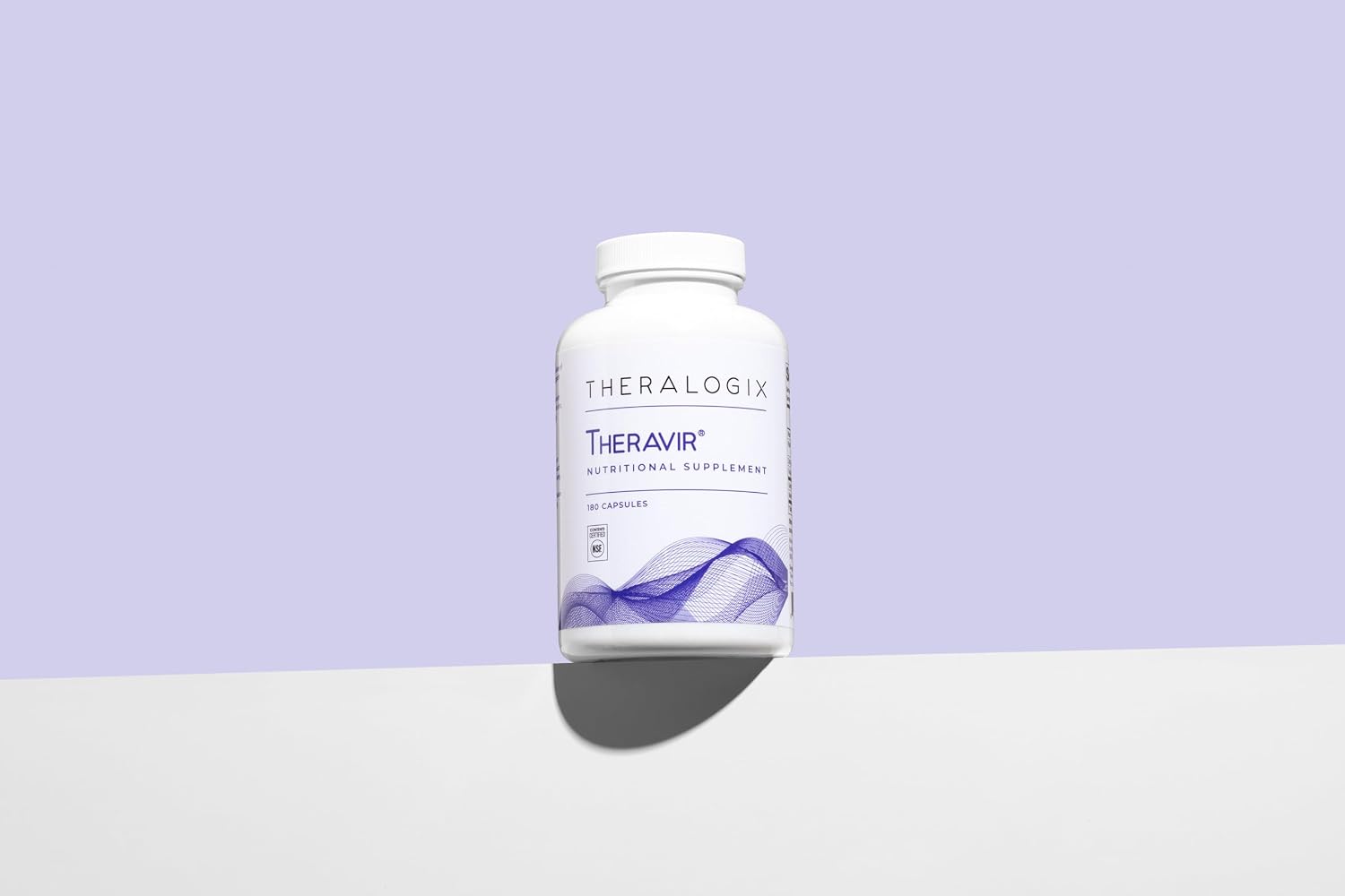 Theralogix Theravir Apoyo Inmunitario - 180 Cápsulas (90 Días) con Vitamina D3, C, Zinc, Quercetina y Melatonina - Certificado NSF