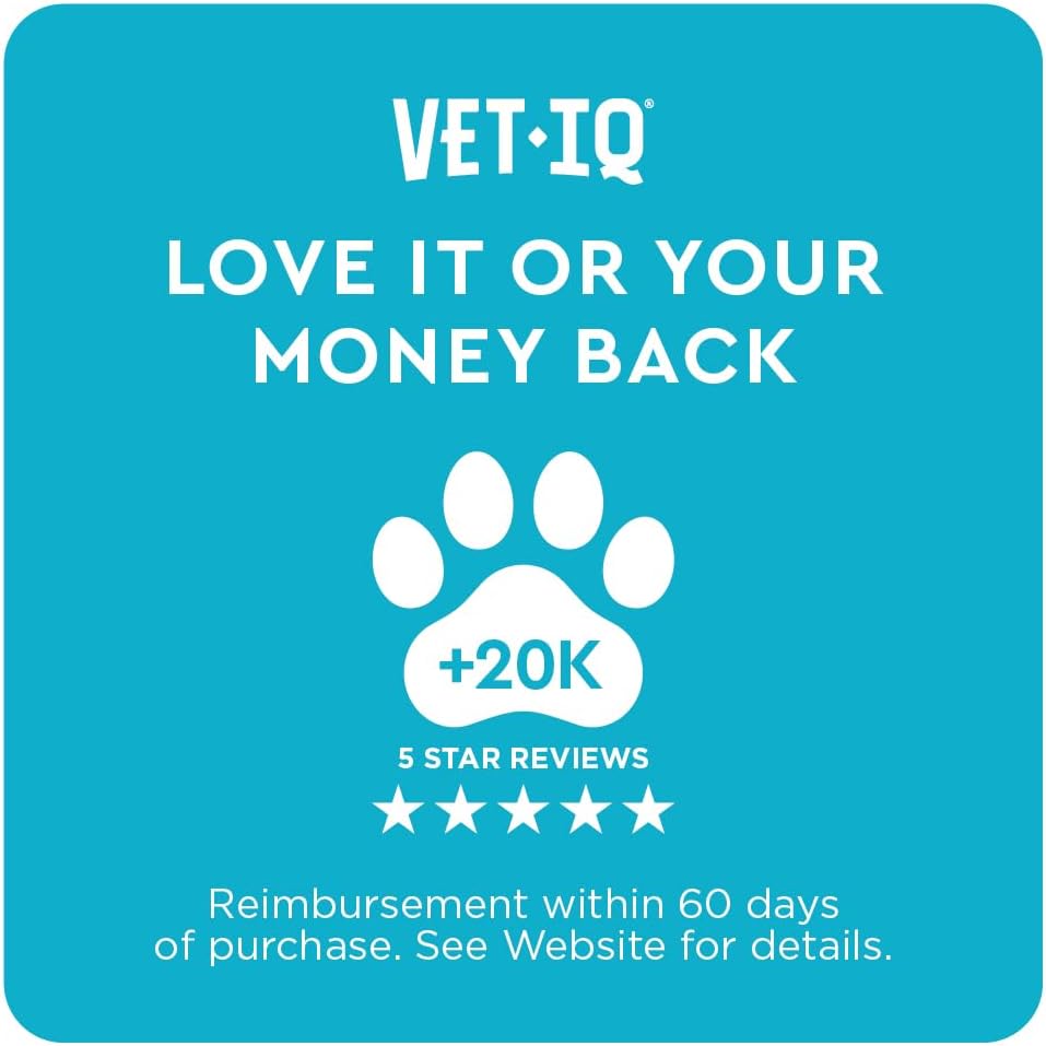 VetIQ Multivitamínico para Perros – Apoya la Función Cerebral, el Sistema Inmunológico y Digestivo – 60 Golosinas Blandas Sabor Ahumado