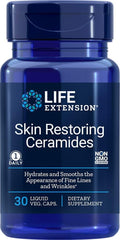 Life Extension Skin Restoring Ceramides, 30 Cápsulas (Pack de 3)
