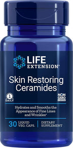Life Extension Skin Restoring Ceramides, 30 Cápsulas (Pack de 3)