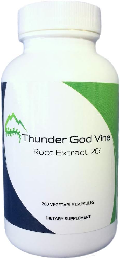 Shining Solace Thunder God Vine Root Extract - 20:1 Concentración - 200 Cápsulas Veganas