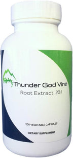 Shining Solace Thunder God Vine Root Extract - 20:1 Concentración - 200 Cápsulas Veganas