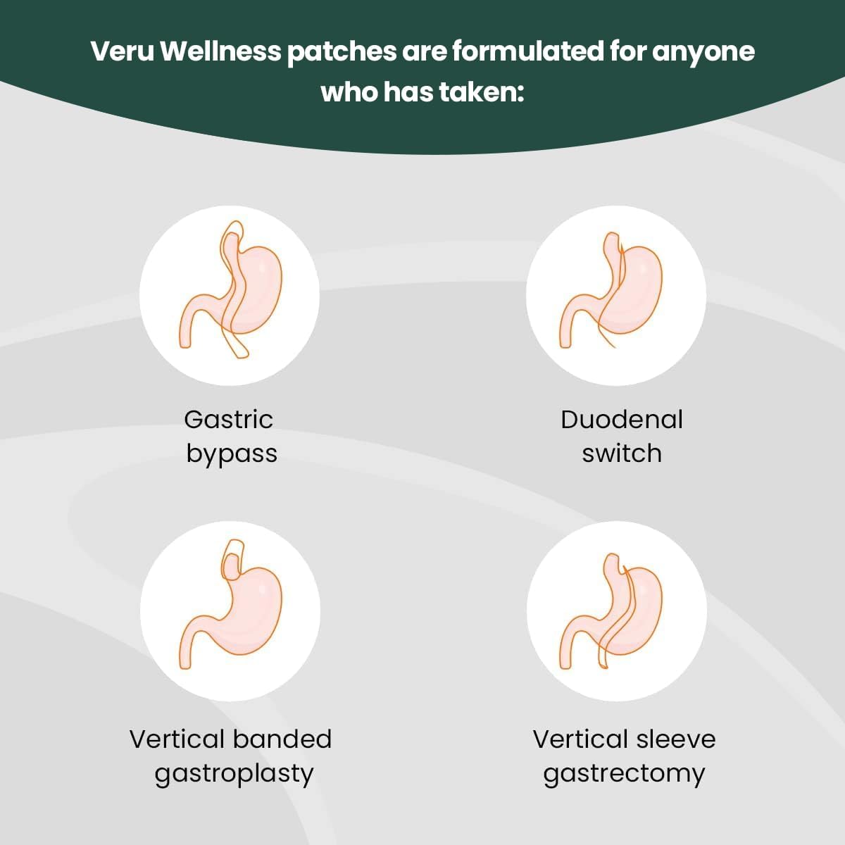 Veru Wellness Parche Bariátrico Inmune D3/K2 - 60 Días