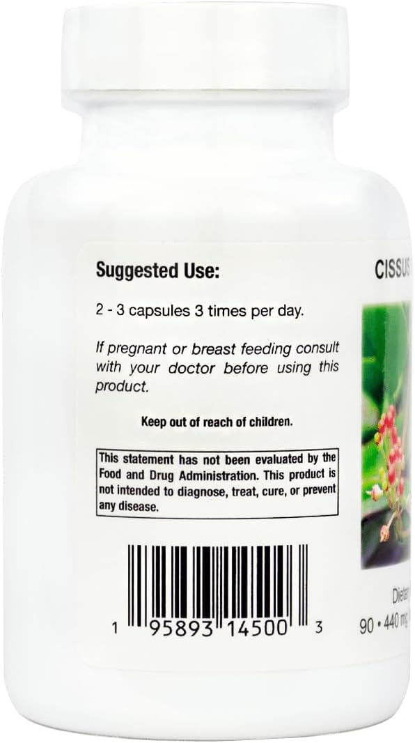 Supreme Nutrition Cissus Supreme, 90 Cápsulas Vegetarianas Puras de Cissus quadrangularis