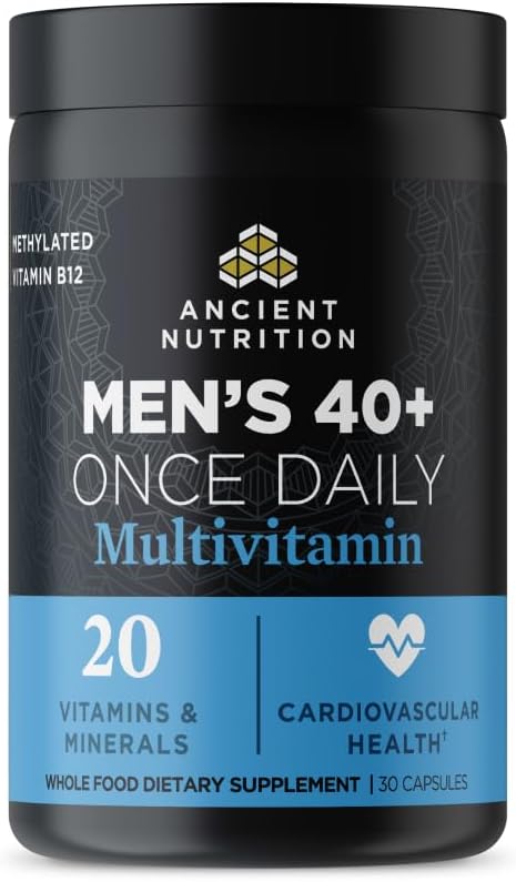 Ancient Nutrition Men's 40+ Multivitamínico 3 Días, 90 Cápsulas
