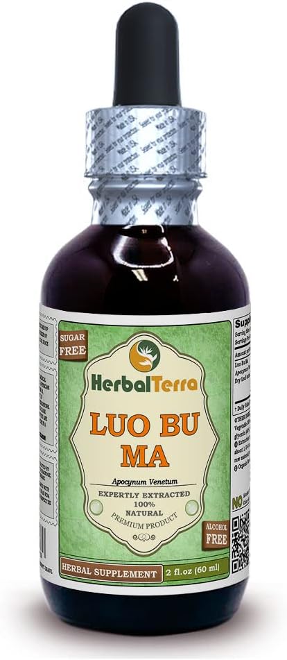Luo Bu Ma (Apocynum Venetum) Glycerite - Extracto Líquido Sin Alcohol - 60 ml