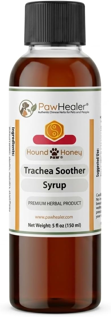 Trachea Soother Syrup 5-PACK Horehound Honey - Natural Herbal Remedy for Collapsed Trachea Symptoms (5 x 148 ml)