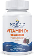 Nordic Naturals Vitamin D3 Gummies, Wild Berry - 60 Gominolas - 1000 UI de Vitamina D3