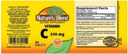 Vitamina C 250 mg, 100 Comprimidos - Nature's Blend