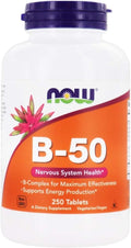 Now Foods B-50, Complejo B - 250 tabletas
