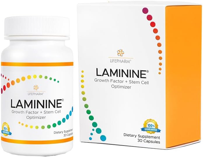 Lifepharm Laminine - Complemento Alimenticio de Apoyo Celular, 30 Cápsulas
