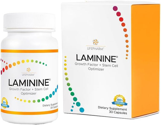 Lifepharm Laminine - Complemento Alimenticio de Apoyo Celular, 30 Cápsulas