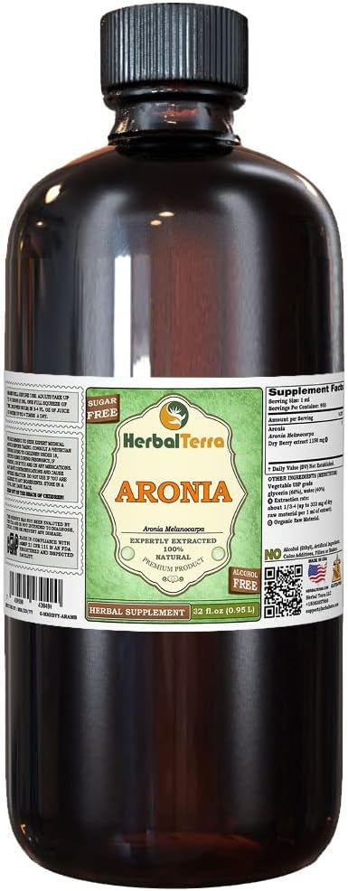Extracto Líquido de Aronia (Aronia Melanocarpa) de HerbalTerra – 60 ml
