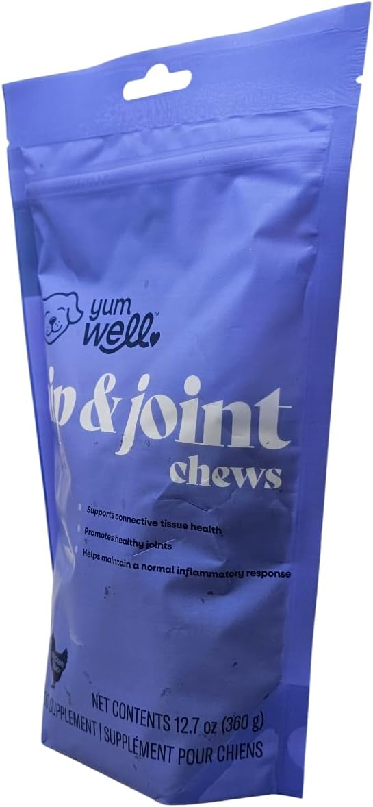 YumWell Hip and Joint Chews for Dogs, 12.7 Ounces
