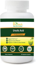 Ácido Ursólico 200 mg - 120 Cápsulas Vegetales - Sin Gelatina, No-GMO - Biotech Nutritions