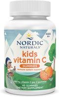 Nordic Naturals Gomitas de Vitamina C para Niños - Sabor Naranja Ácida - 60 gomitas - 250 mg por ración - Vegano