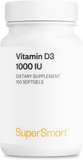 Supersmart Vitamina D3 1000 UI, 150 cápsulas blandas