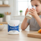 Dr. Wholeness Head Start Multivitamin Powder | Nutrientes esenciales para niños en crecimiento, vitaminas B metiladas, fácil de mezclar, sin sabores, edulcorantes ni conservantes | 60 dosis - 68 g