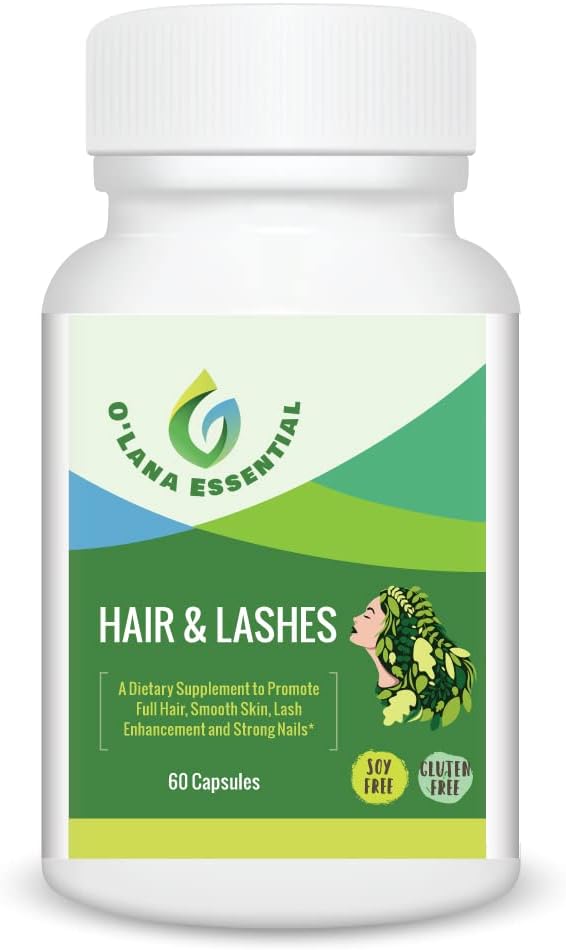 Suplemento para Cabello, Pestañas, Piel y Uñas con Biotina, Colágeno y Vitaminas - 60 Cápsulas