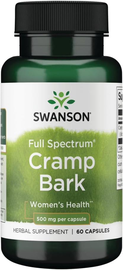 Swanson Full SPEC Corteza de Viburno 5 mg, – Mantener la flexibilidad muscular. – Image 1