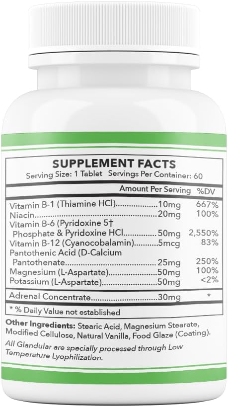 Barge Nutrition & Supply UB-6 – Complejo de Magnesio, Potasio y Vitamina B6 (120 Comprimidos)