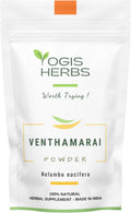 YOGIS HERBS Polvo de Venthamarai - Polvo de Loto Blanco (Nelumbo Nucifera) - Hierba Tradicional Siddha Tamil - Pétalos Puros en Polvo