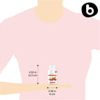 b Natural Cápsulas de Rosa Mosqueta y Acerola - Vitamina C vegetal 1000 mg - Sin ácido ascórbico - 90 cápsulas veganas