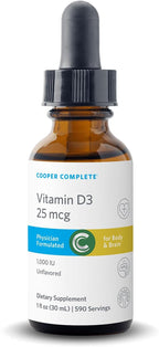 Cooper Complete Vitamina D3 Líquida, 1000 UI, Colecalciferol, 590 Gotas