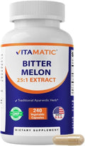 Vitamatic Melón Amargo – Extracto Concentrado 25X – Cápsulas Vegetarianas – 240 Unidades