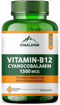 Vitamina B12 Metilcobalamina 1000 mcg – 60 Cápsulas Veganas con Espirulina, Wheatgrass, Remolacha y Amla